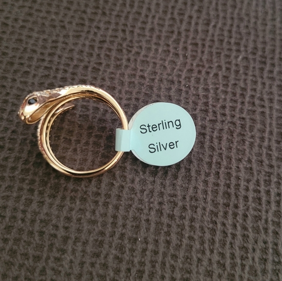 bleu💙 sage Gold💛 Serpent🐍 Ring💍 - NWT - Picture 6 of 16